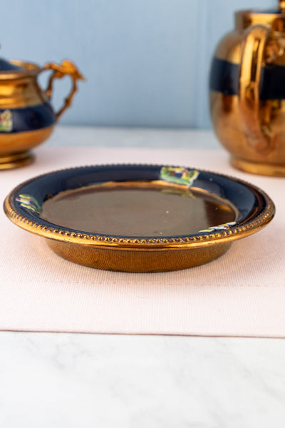 Antique English Copper Lusterware Tea Set