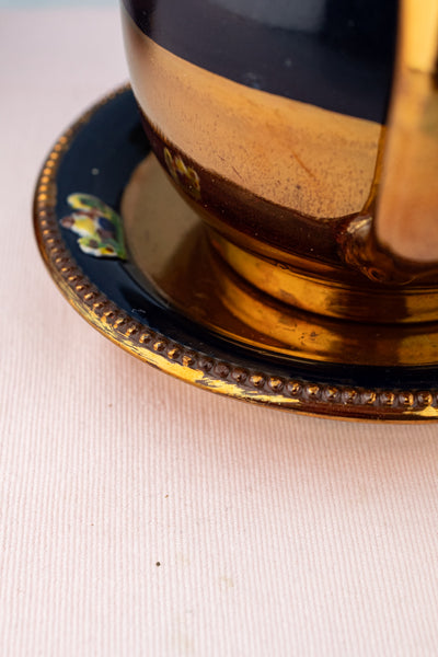 Antique English Copper Lusterware Tea Set