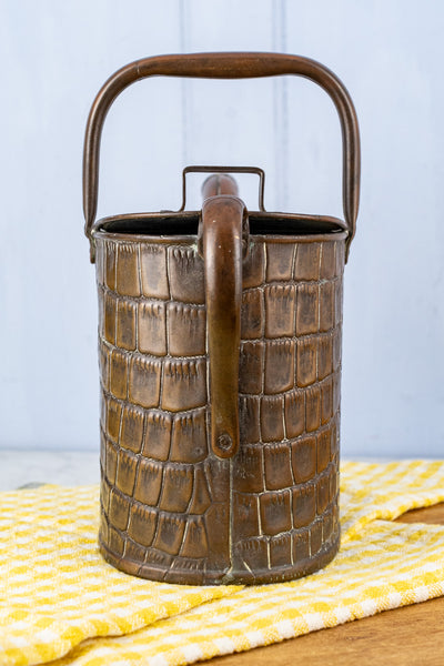 Antique English Crocodile Brass Watering Can