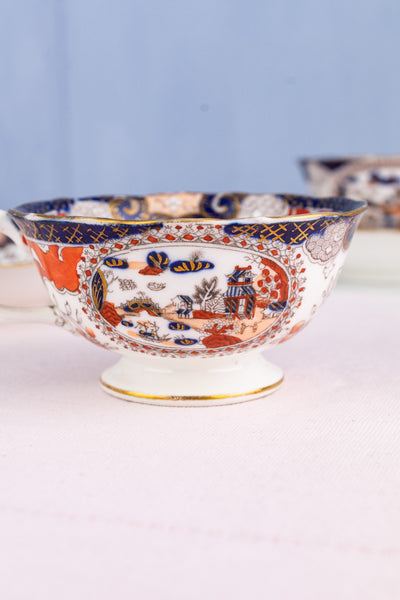 Antique English Imari Cup & Saucer