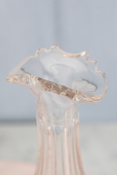 Antique English Silverplate & Cut Crystal Decanter Stand
