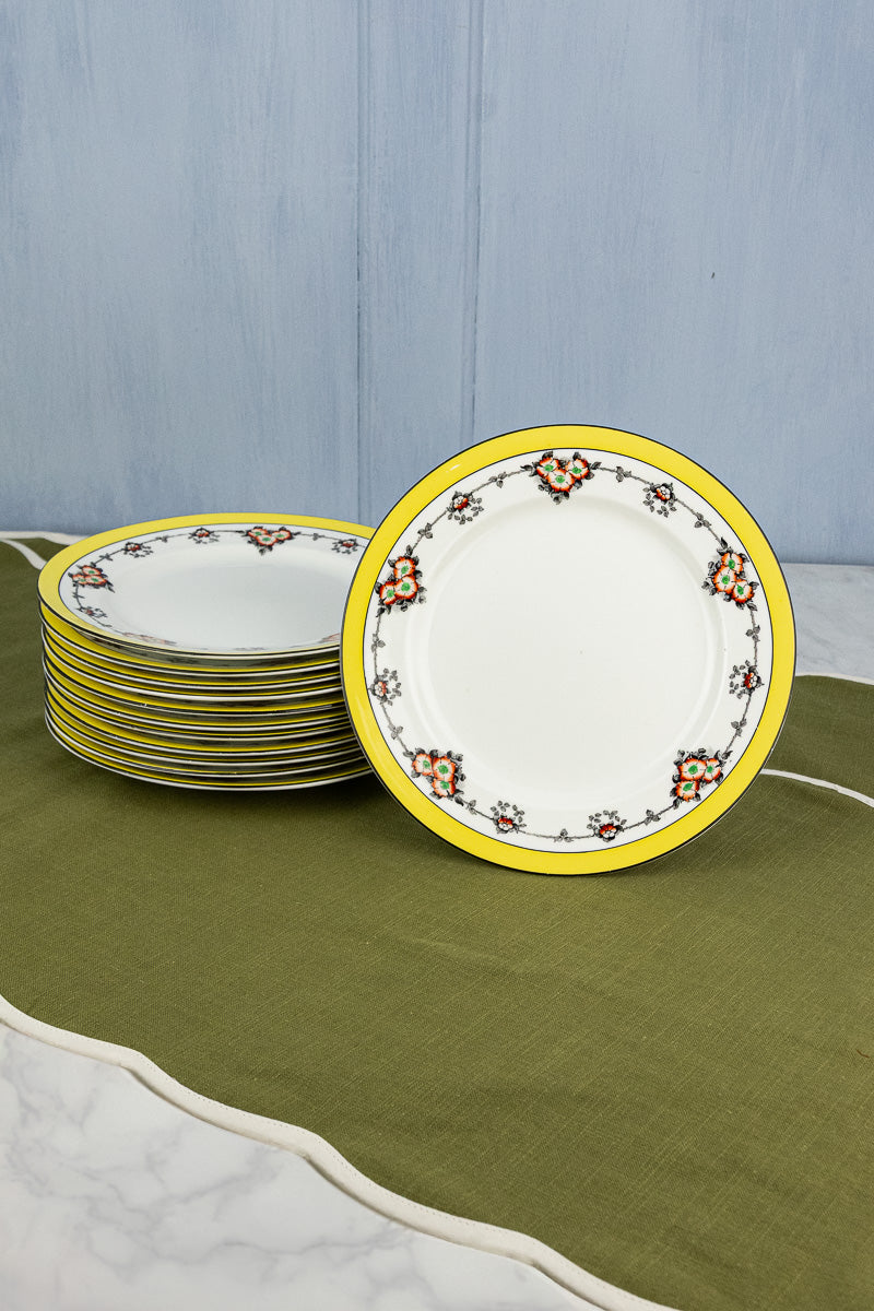 Antique English Dessert Plates - Set of 10