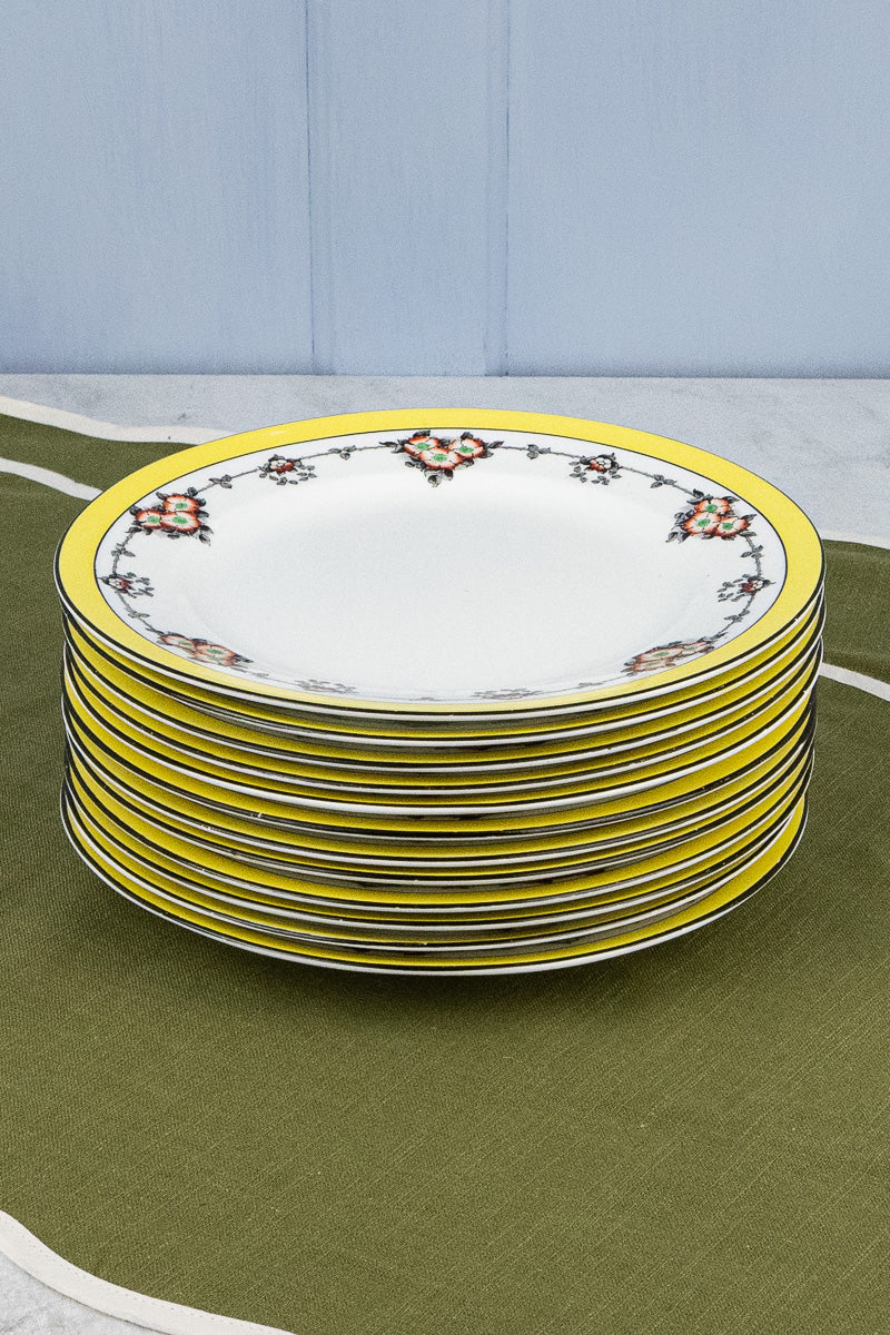 Antique English Dessert Plates - Set of 10
