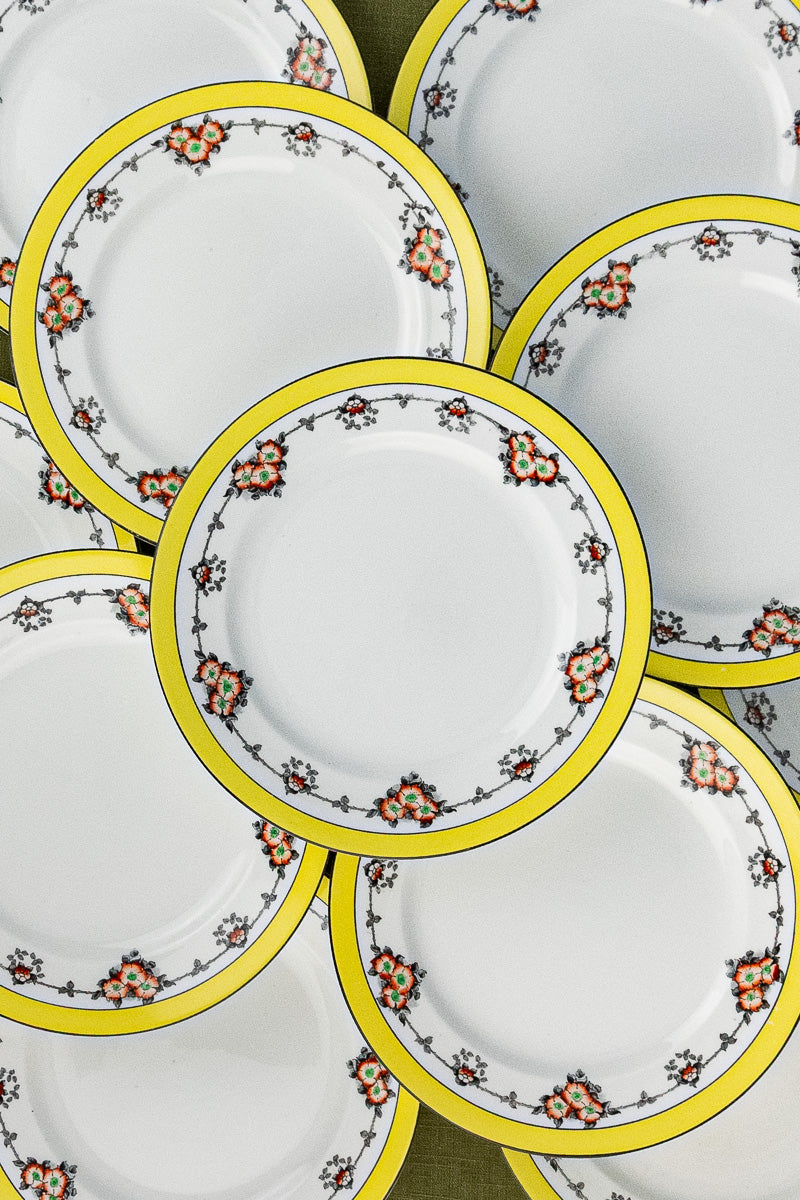 Antique English Dessert Plates - Set of 10
