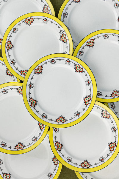 Antique English Dessert Plates - Set of 10