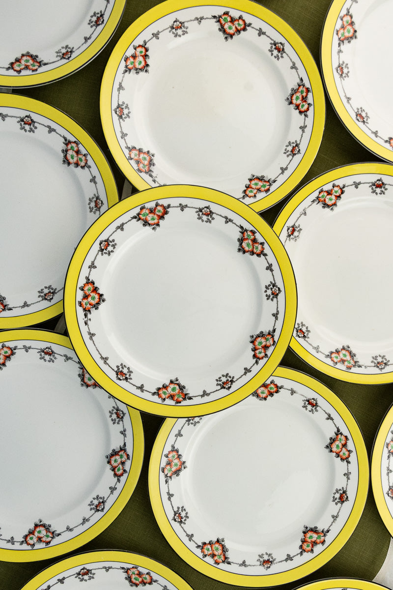 Antique English Dessert Plates - Set of 10