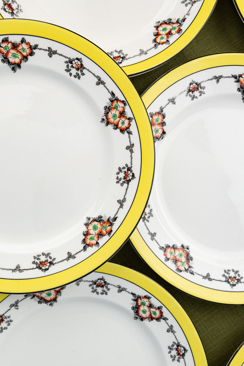 Antique English Dessert Plates - Set of 10