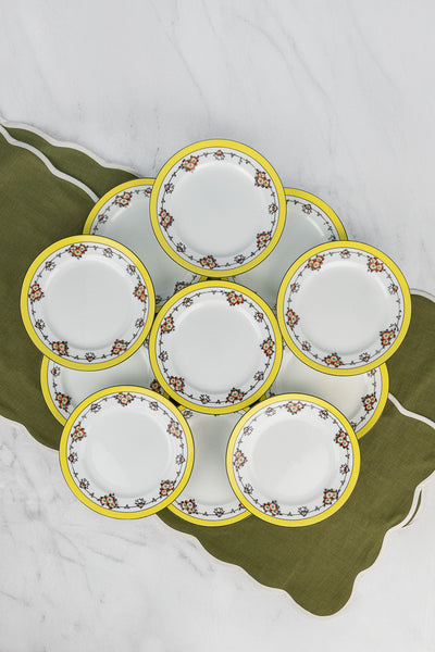 Antique English Dessert Plates - Set of 10