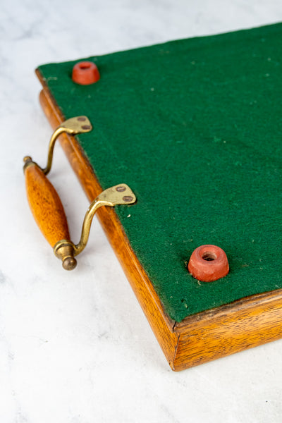 Antique English Inlaid Oak Tray