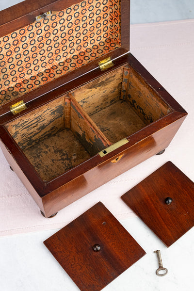 Antique English Mahogany Tea Chest