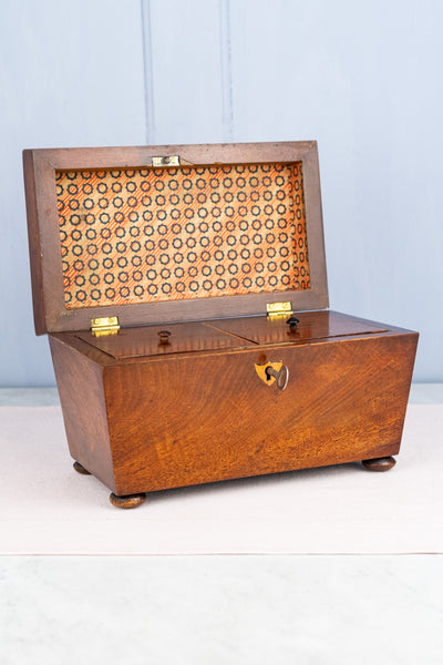 Antique English Mahogany Tea Chest