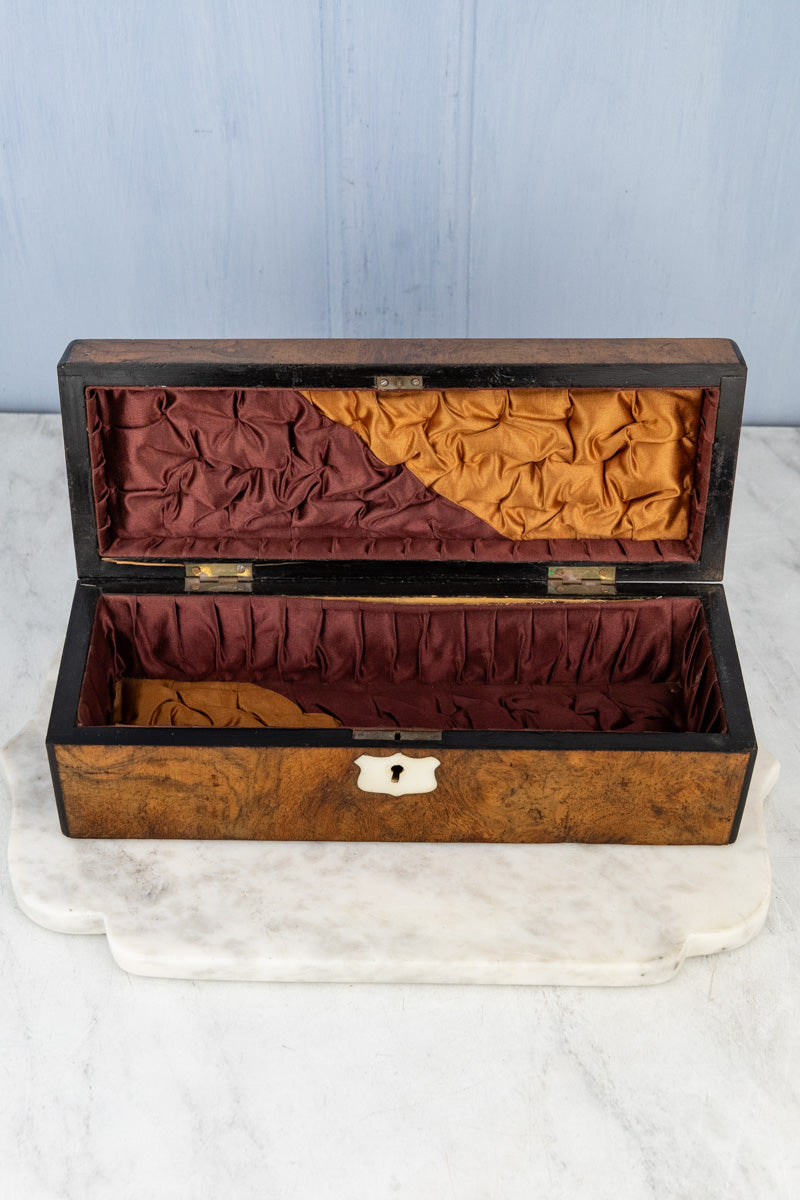 Antique English Glove / Jewelry Box, image 2 of 15