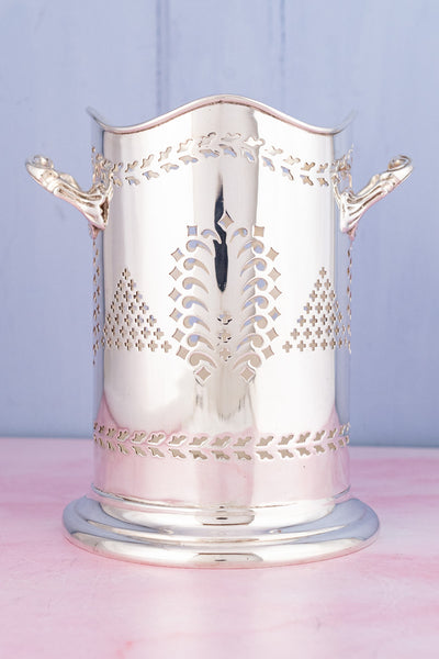 Antique English Silverplate Bottle Stand