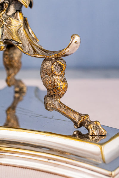 Antique English Silverplate Candelabra Pair