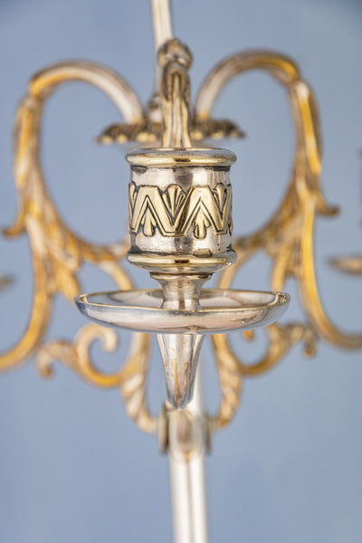 Antique English Silverplate Candelabra Pair