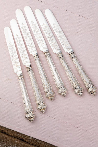 Antique English Silverplate Cutlery Service - 27 Piece Set