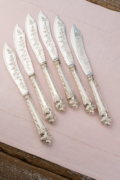 Antique English Silverplate Cutlery Service - 27 Piece Set