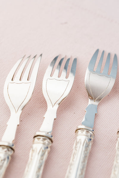 Antique English Silverplate Cutlery Service - 27 Piece Set