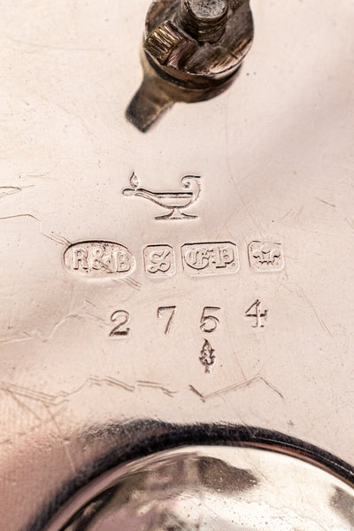 Antique English Silverplate Egg Cruet - Service for 6