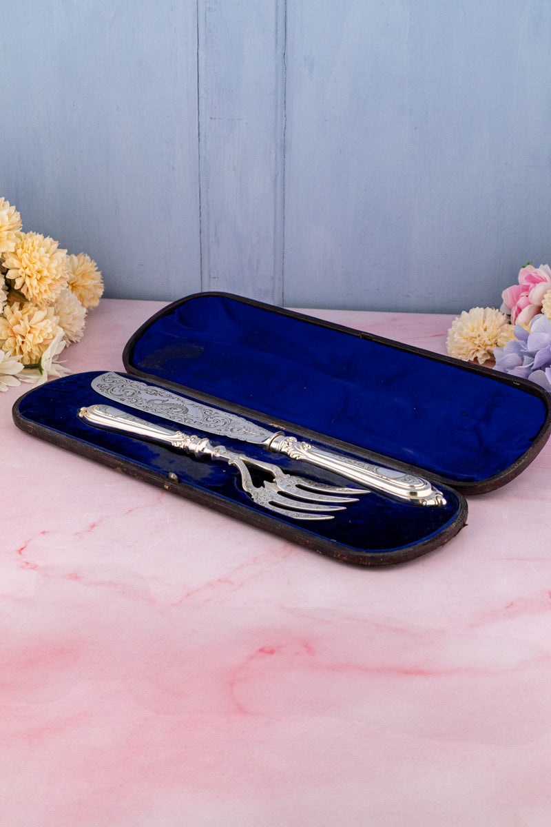 Victorian Silverplate Fish Servers