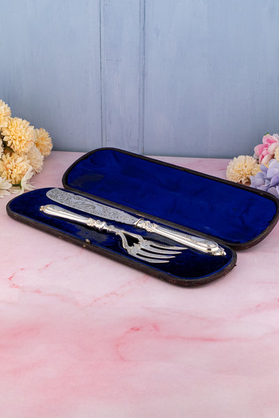 Victorian Silverplate Fish Servers