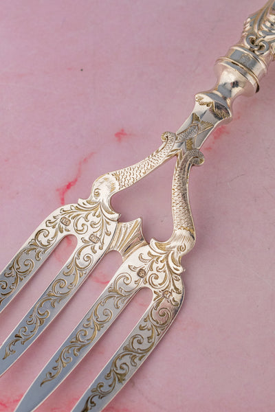Victorian Silverplate Fish Servers
