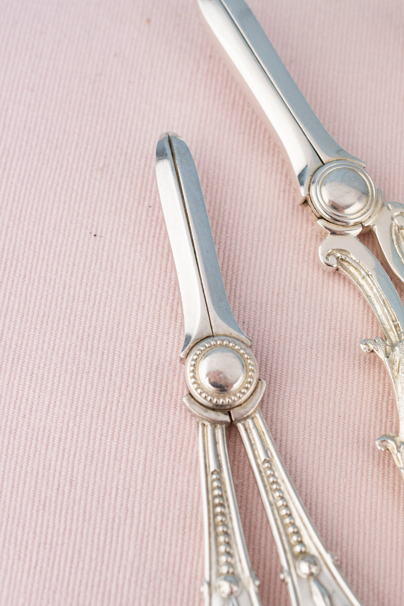 Antique English Silverplate Grape Shears