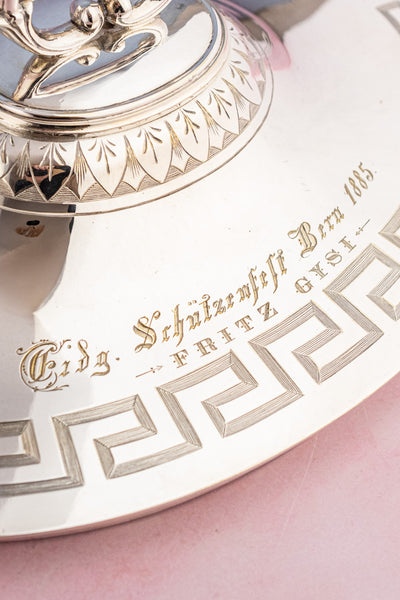 Antique Silverplate Tureen Trophy