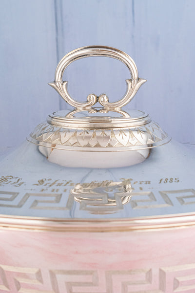 Antique Silverplate Tureen Trophy