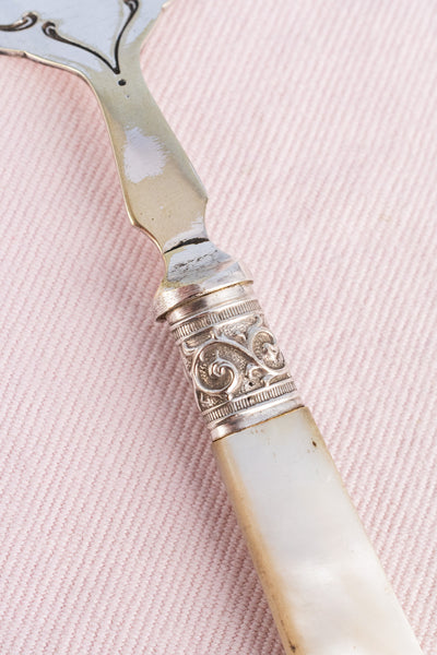 Antique English Silverplate Sardine Fork