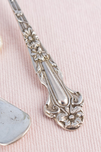 Antique English Silverplate Sardine Fork