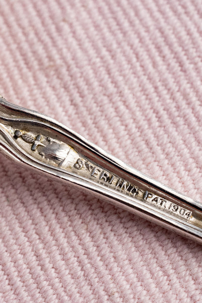 Antique English Silverplate Sardine Fork