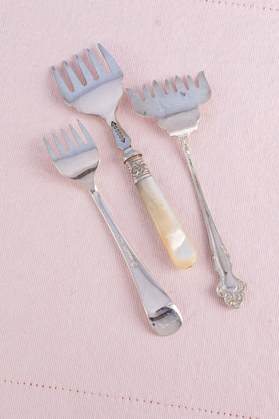 Antique English Silverplate Sardine Fork