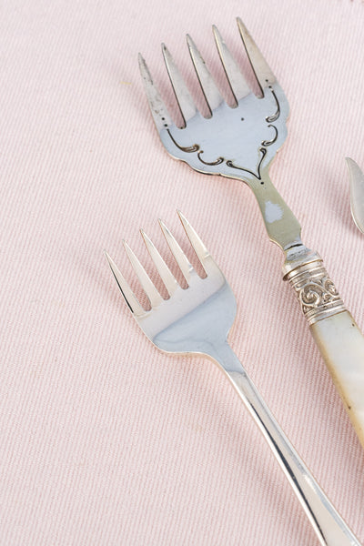 Antique English Silverplate Sardine Fork