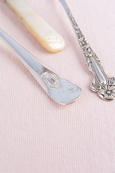 Antique English Silverplate Sardine Fork