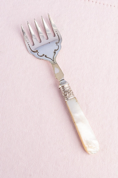 Antique English Silverplate Sardine Fork