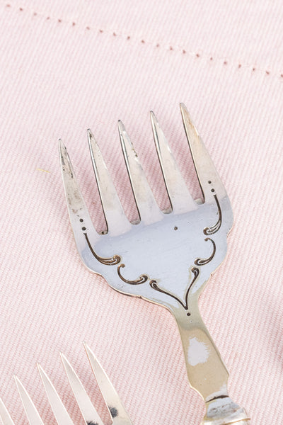 Antique English Silverplate Sardine Fork