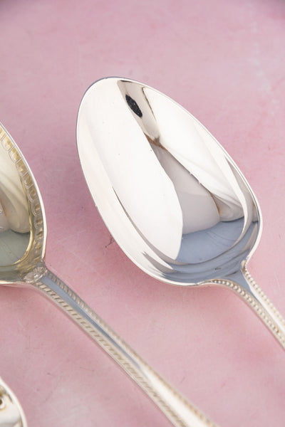 Antique Silverplate Serving Spoons