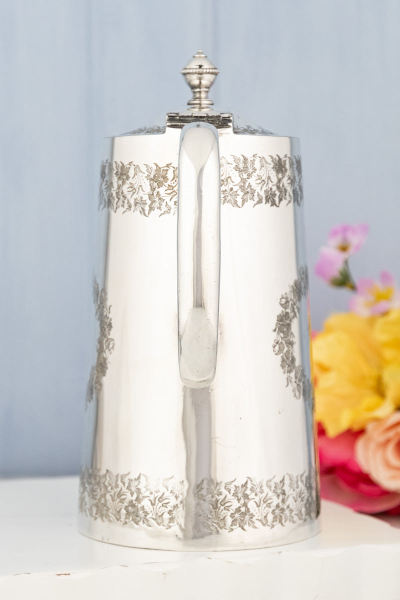 Antique English Silverplate Beverage Pot