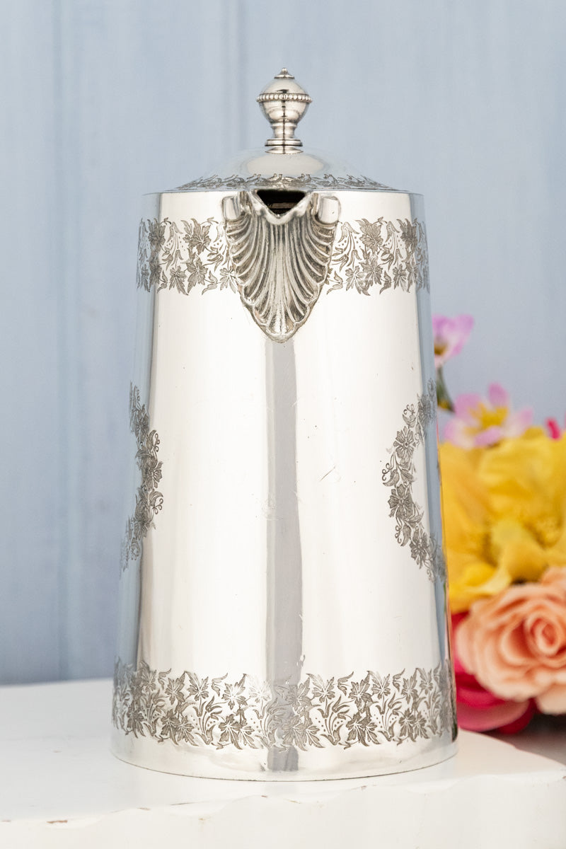 Antique English Silverplate Beverage Pot