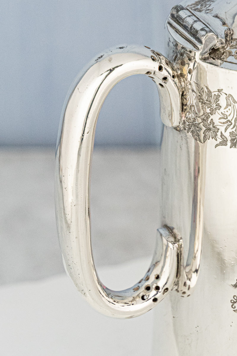 Antique English Silverplate Beverage Pot