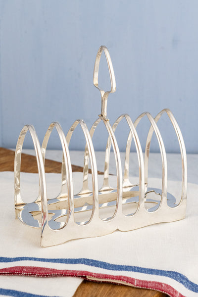 Antique English Silverplate Toast Rack