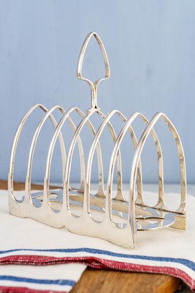 Antique English Silverplate Toast Rack