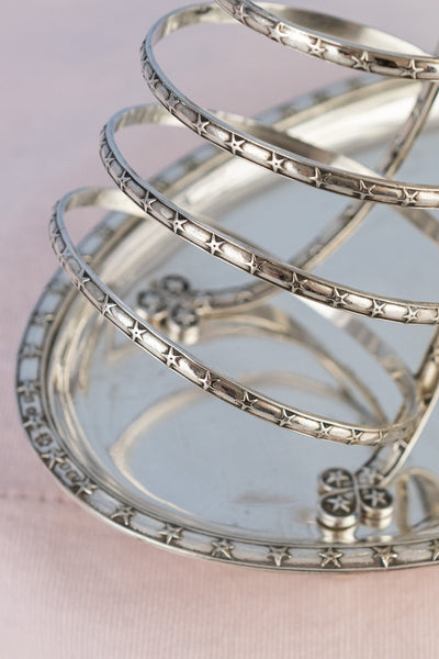 Victorian Silverplate Toast Rack