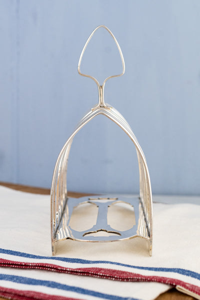 Antique English Silverplate Toast Rack
