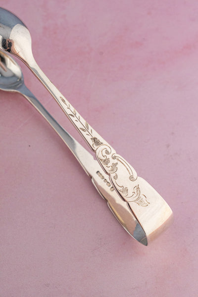 Antique English Silverplate & Mother of Pearl Tea Cutlery for 12