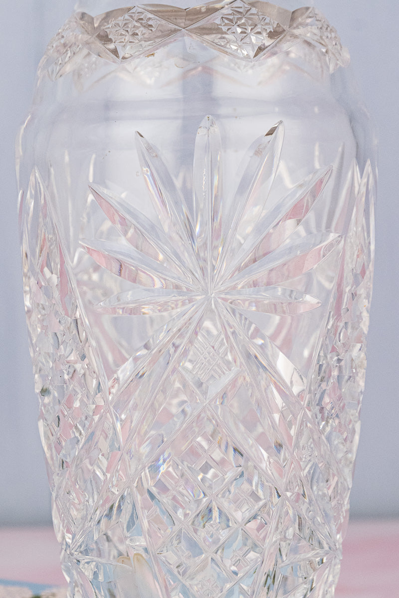 Antique English Silverplate and Crystal Cocktail Shaker