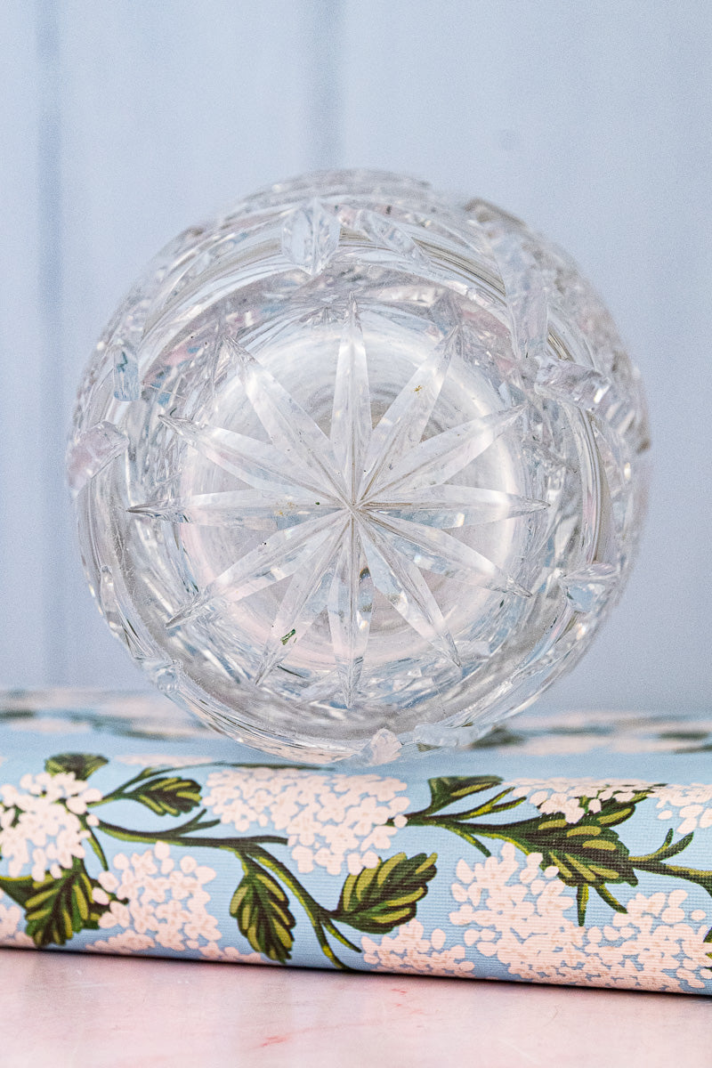 Antique English Silverplate and Crystal Cocktail Shaker