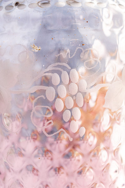 Antique English Silverplate and Engraved Crystal Cocktail Shaker