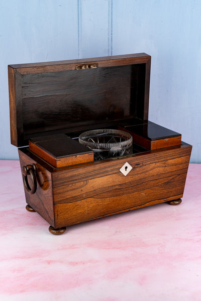 Antique English Tea Caddy